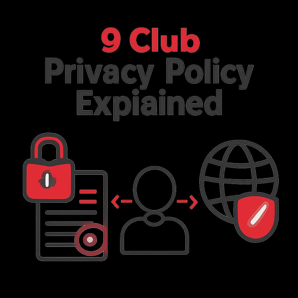An educational illustration of the key points in the 9 Club Privacy Policy.