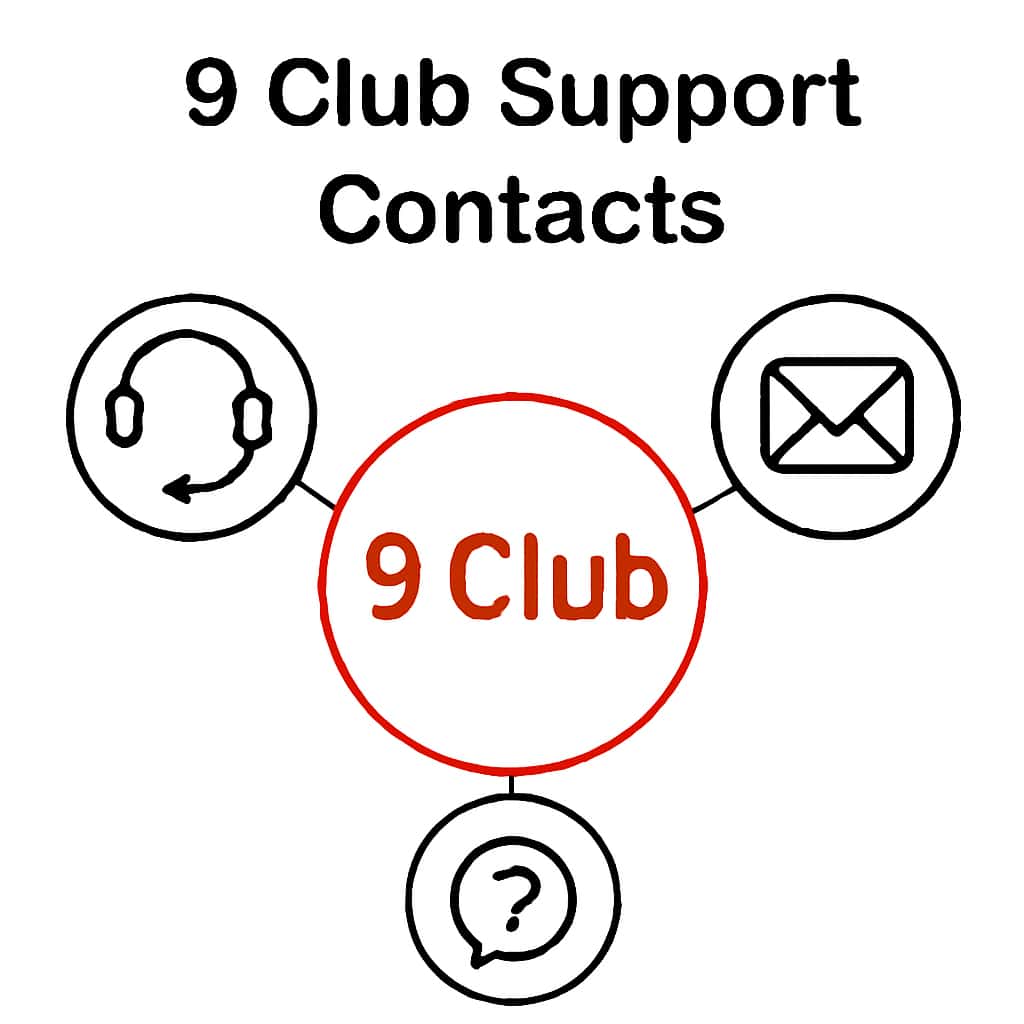 Diagram illustrating 9 Club Support Contacts