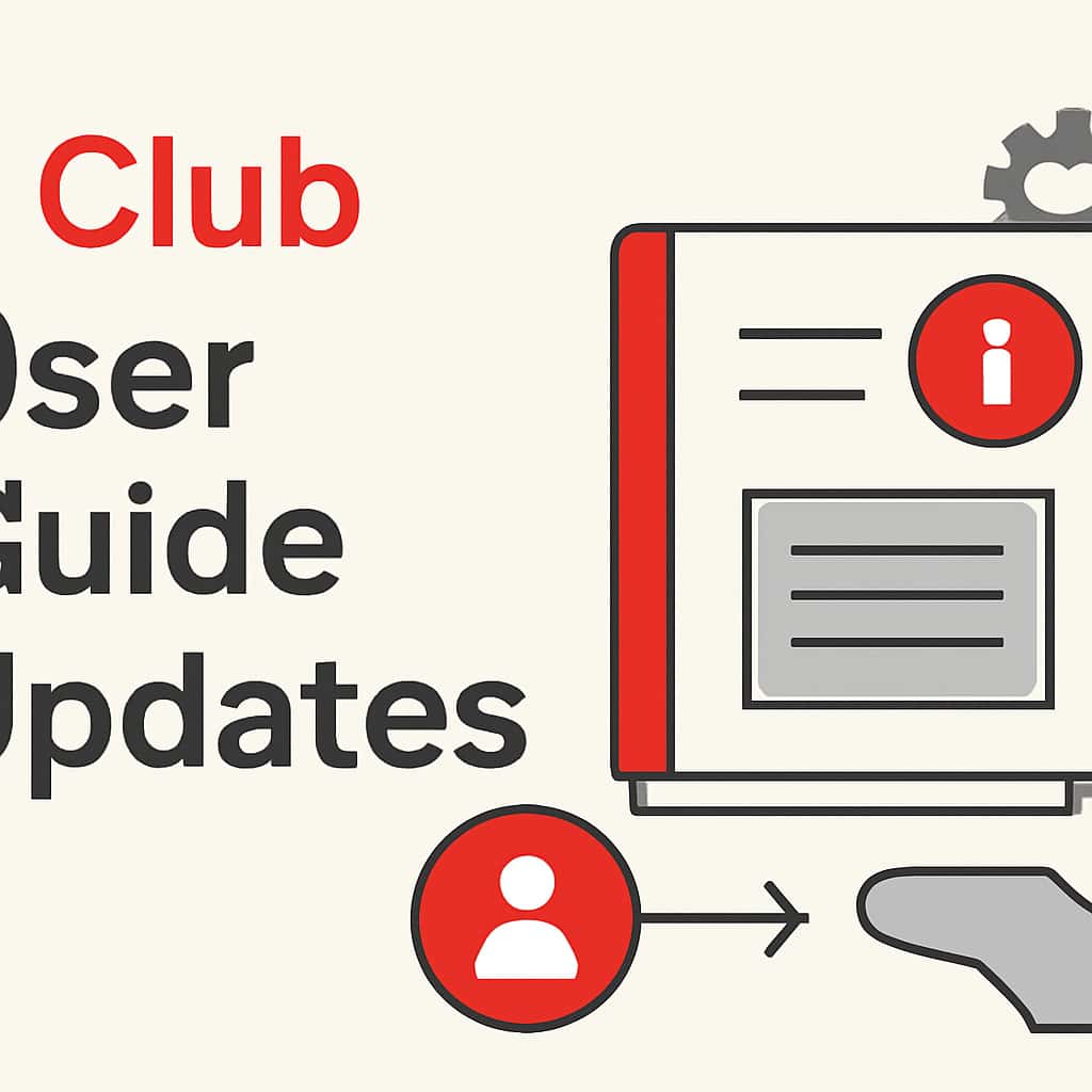 Diagram explaining the 9 Club User Guide Updates