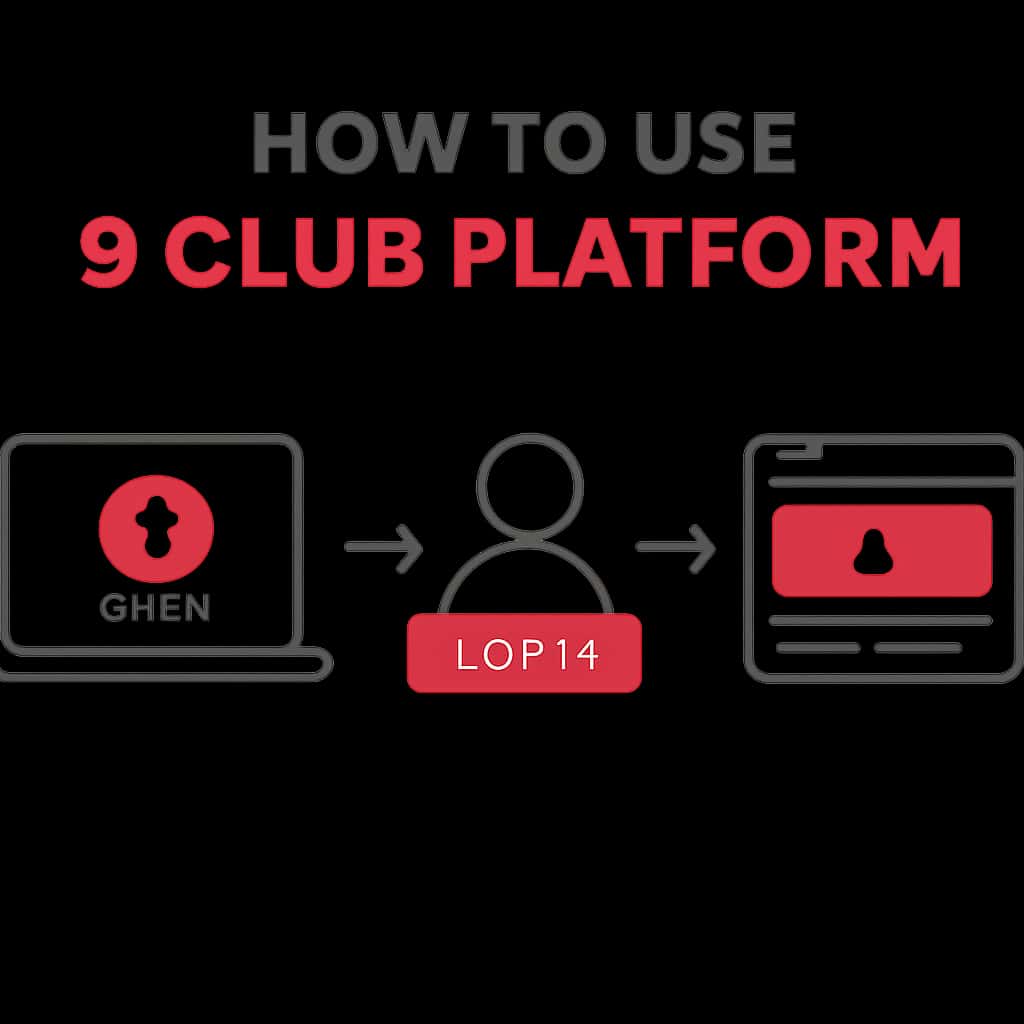 Diagram illustrating features of the 9 Club platform.