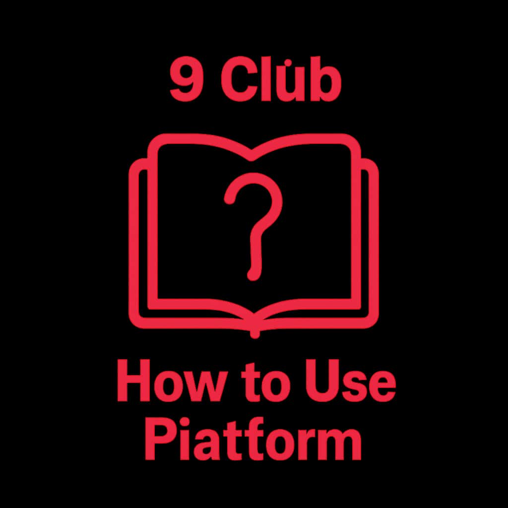 Icon displaying guidance on 9 Club platform usage.
