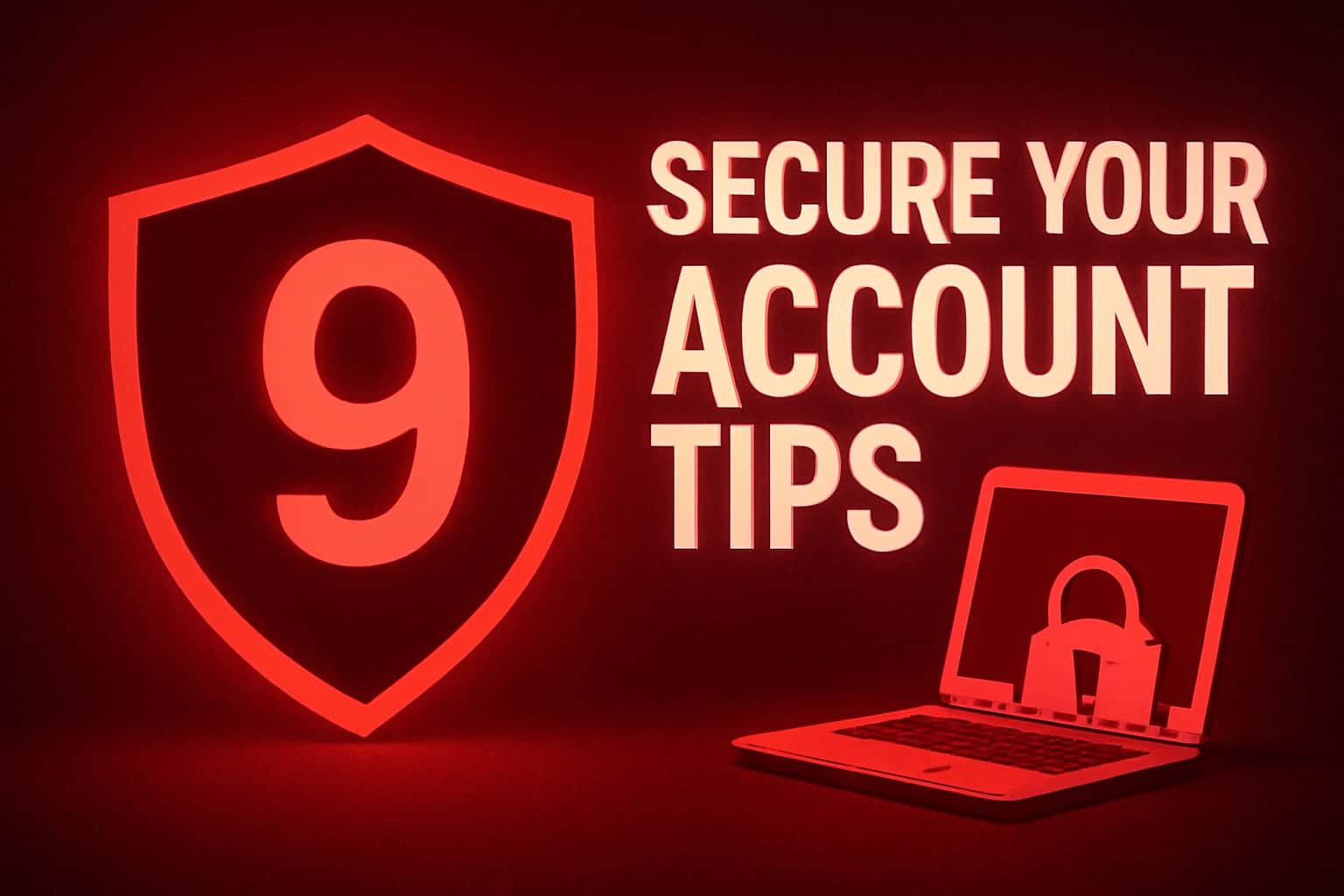 Visual representation of securing a 9 Club account with emphasis on safety and protection.