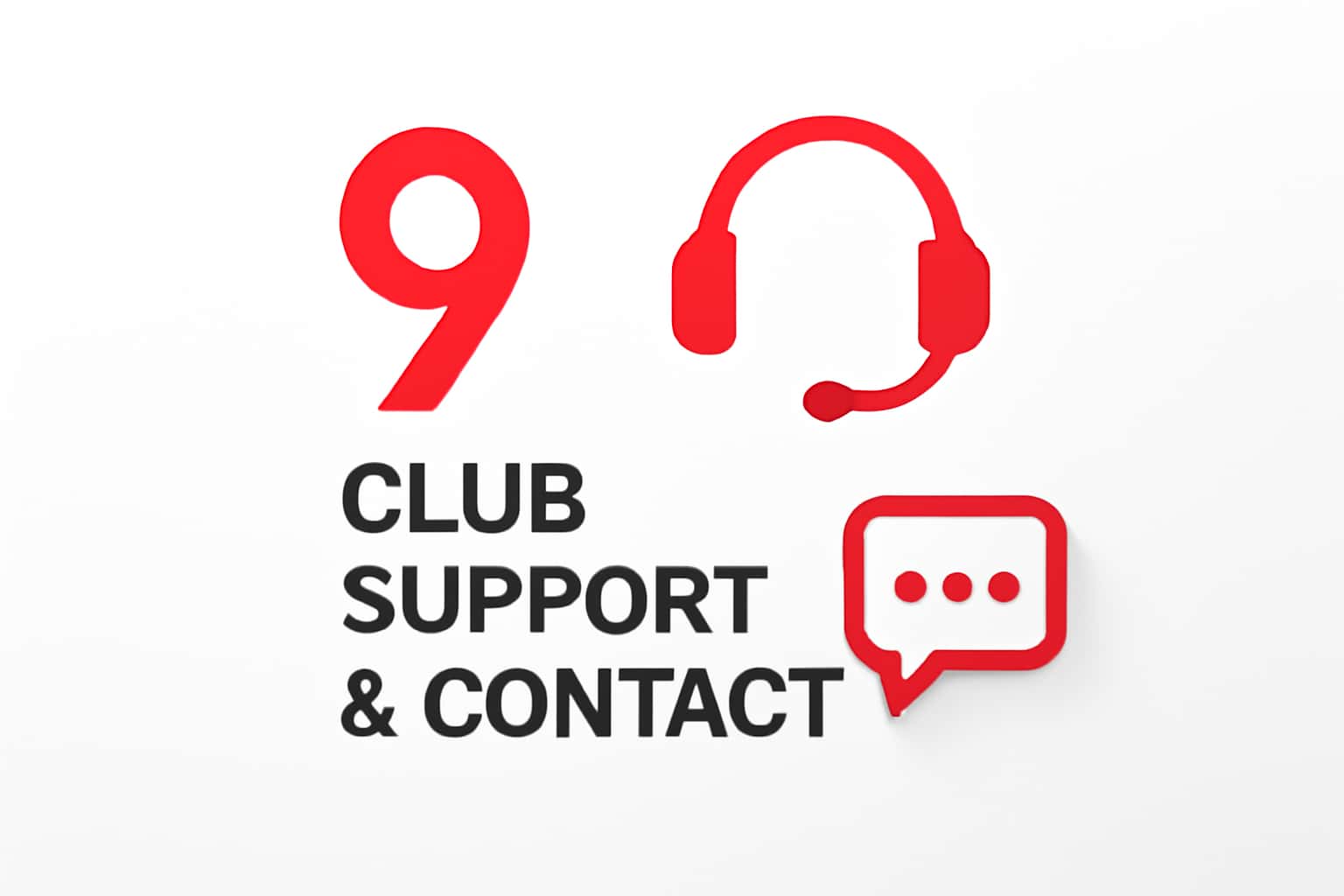 9 Club Support & Contact Interface