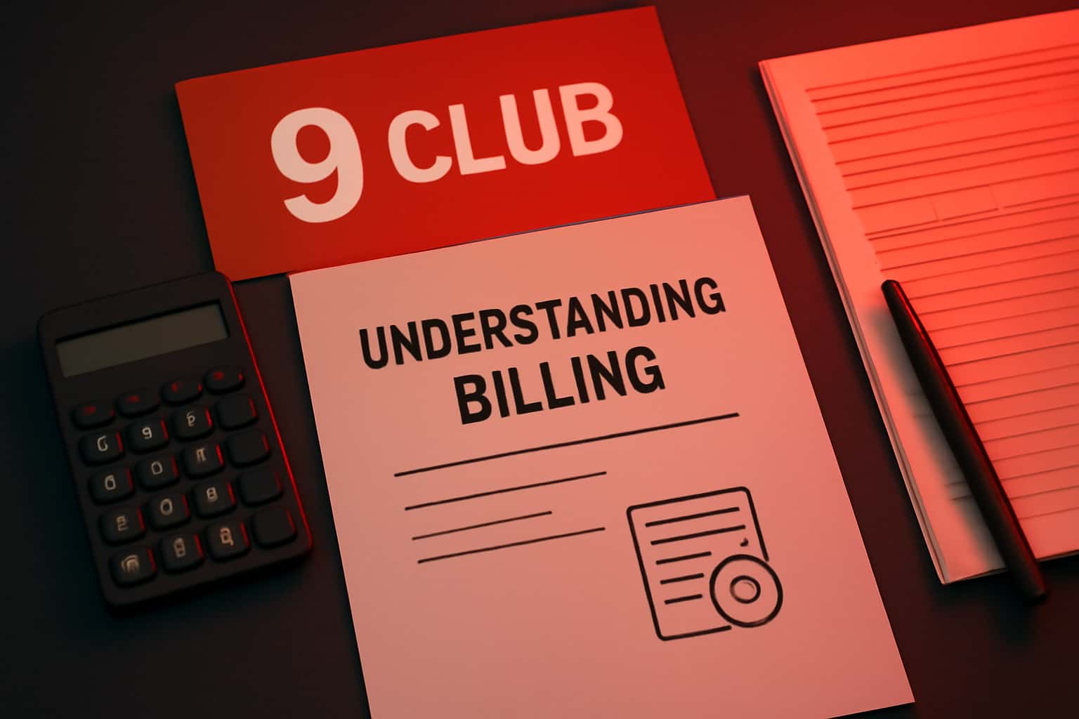 A neutral image illustrating the concept of 9 Club Billing, with prominent text.