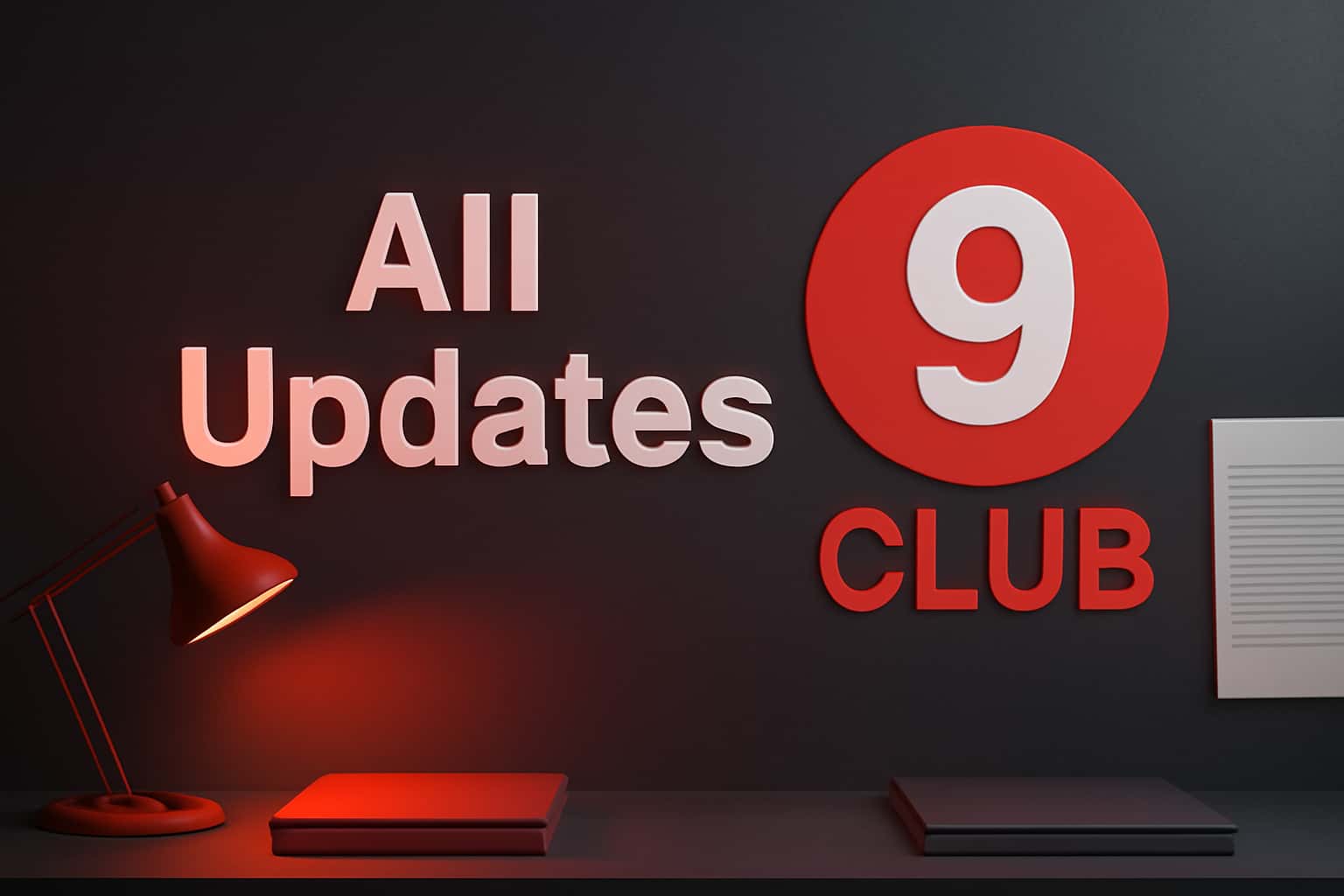 An illustrative scene showcasing the 9 Club app updates