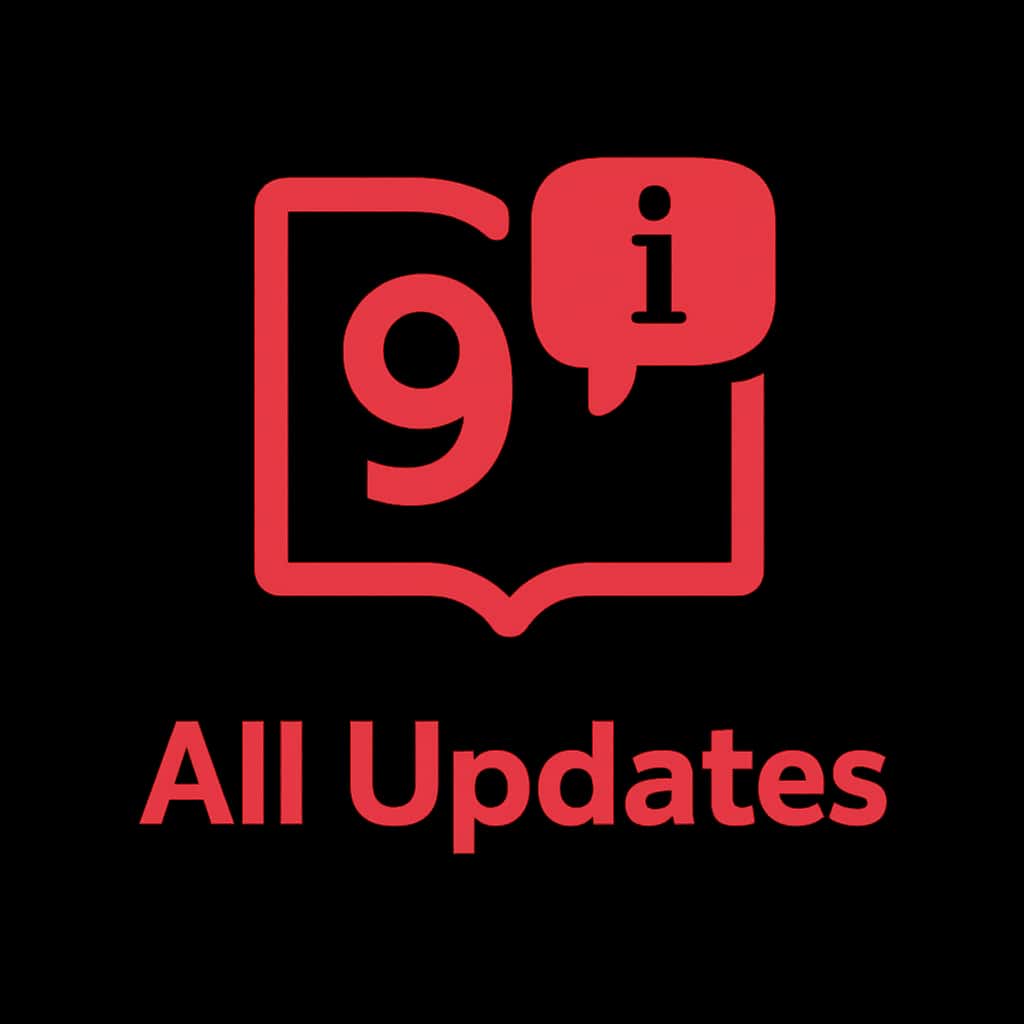 A badge symbolizing updates in the 9 Club application.